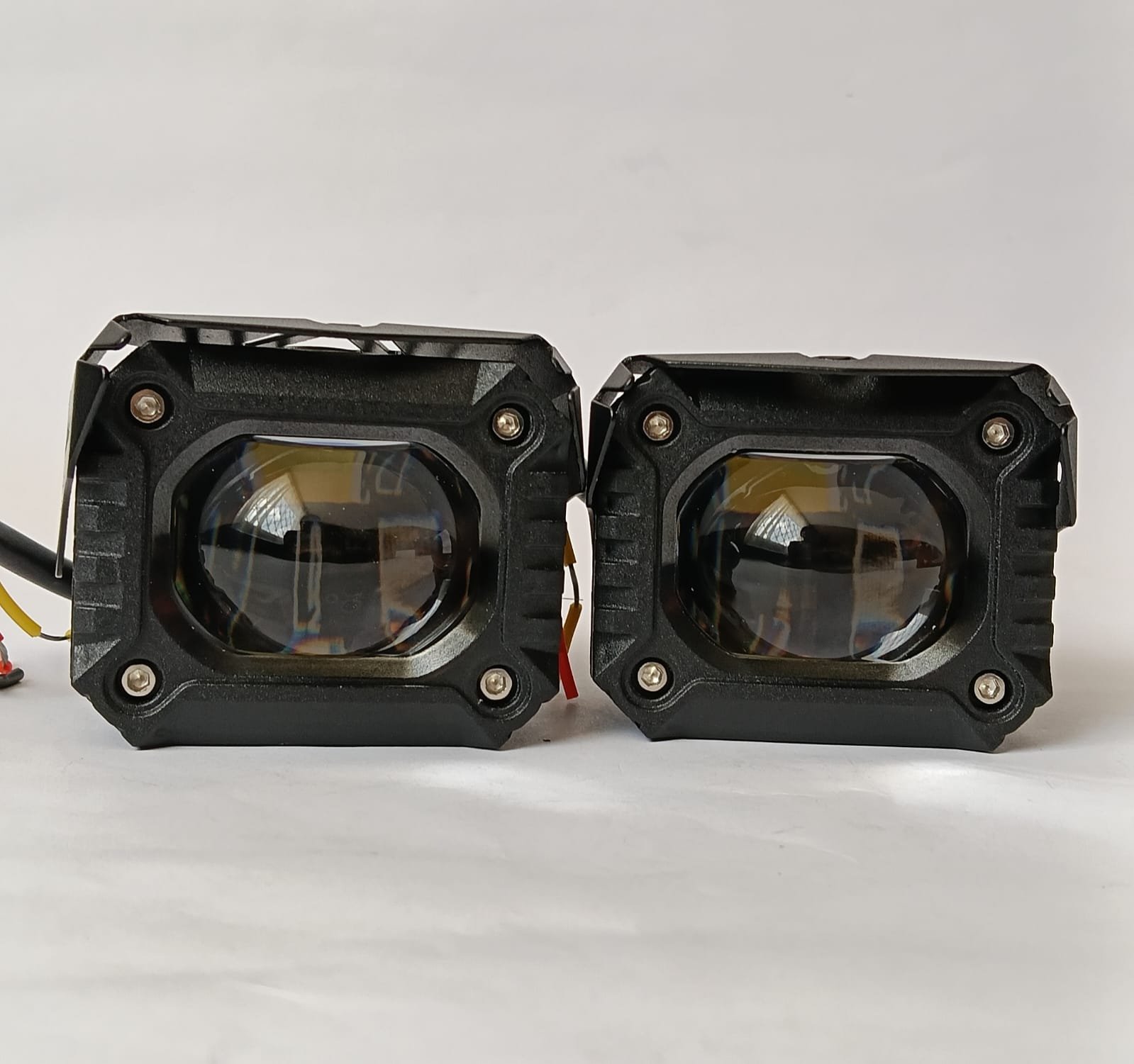 EXPLORADORA CUADRADA LUPA BICOLOR X PAR 7X6 CM (FX-TJ-DZ)